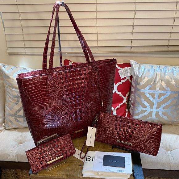 Brahmin Handbags - Cranberry Misha Set